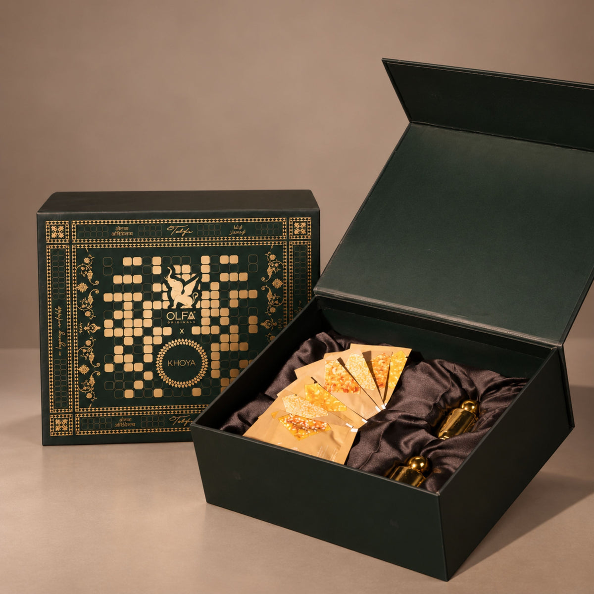The Blush & Khoya Chikki Gift Box | Olfa Originals × KHOYA