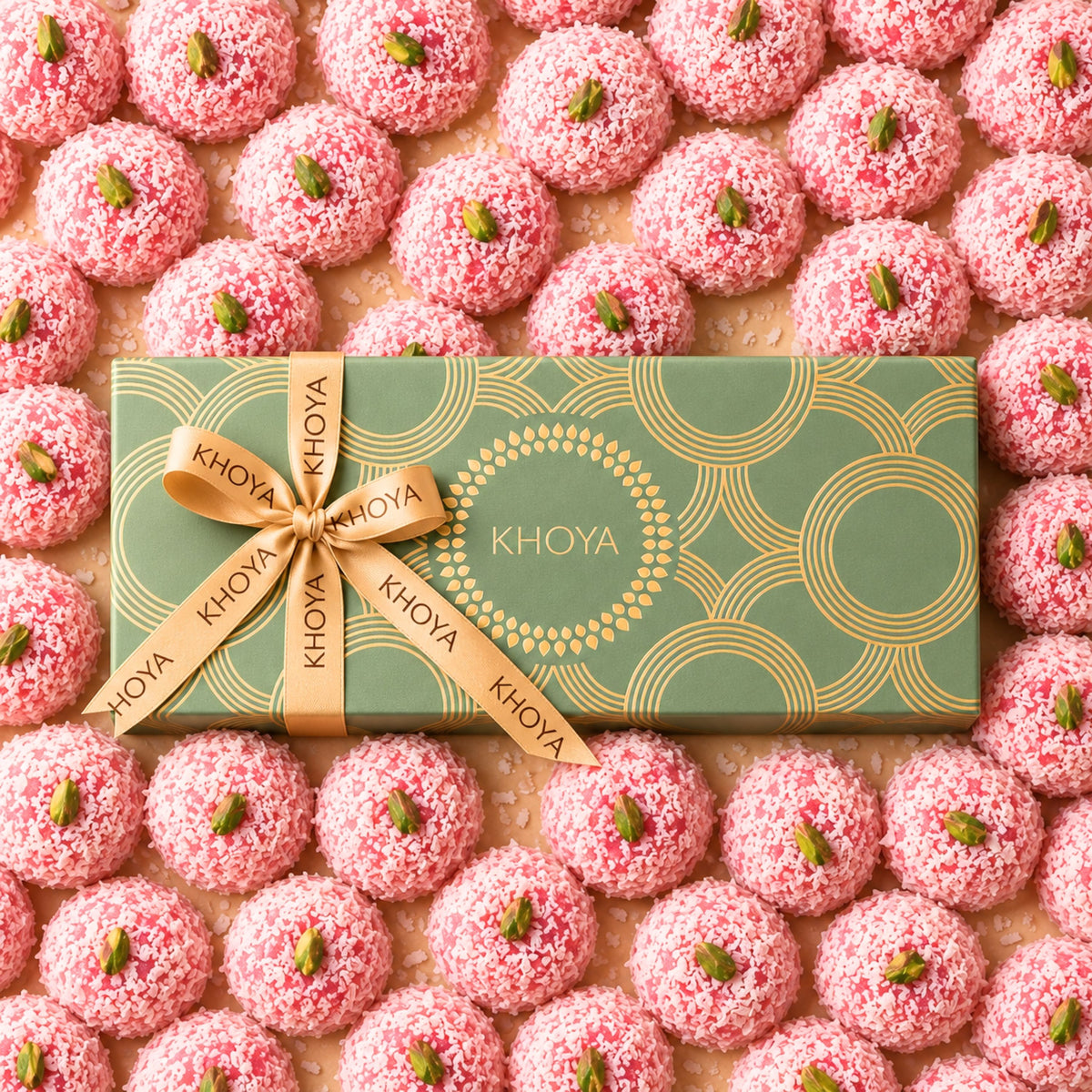 PINK COCONUT LADOO