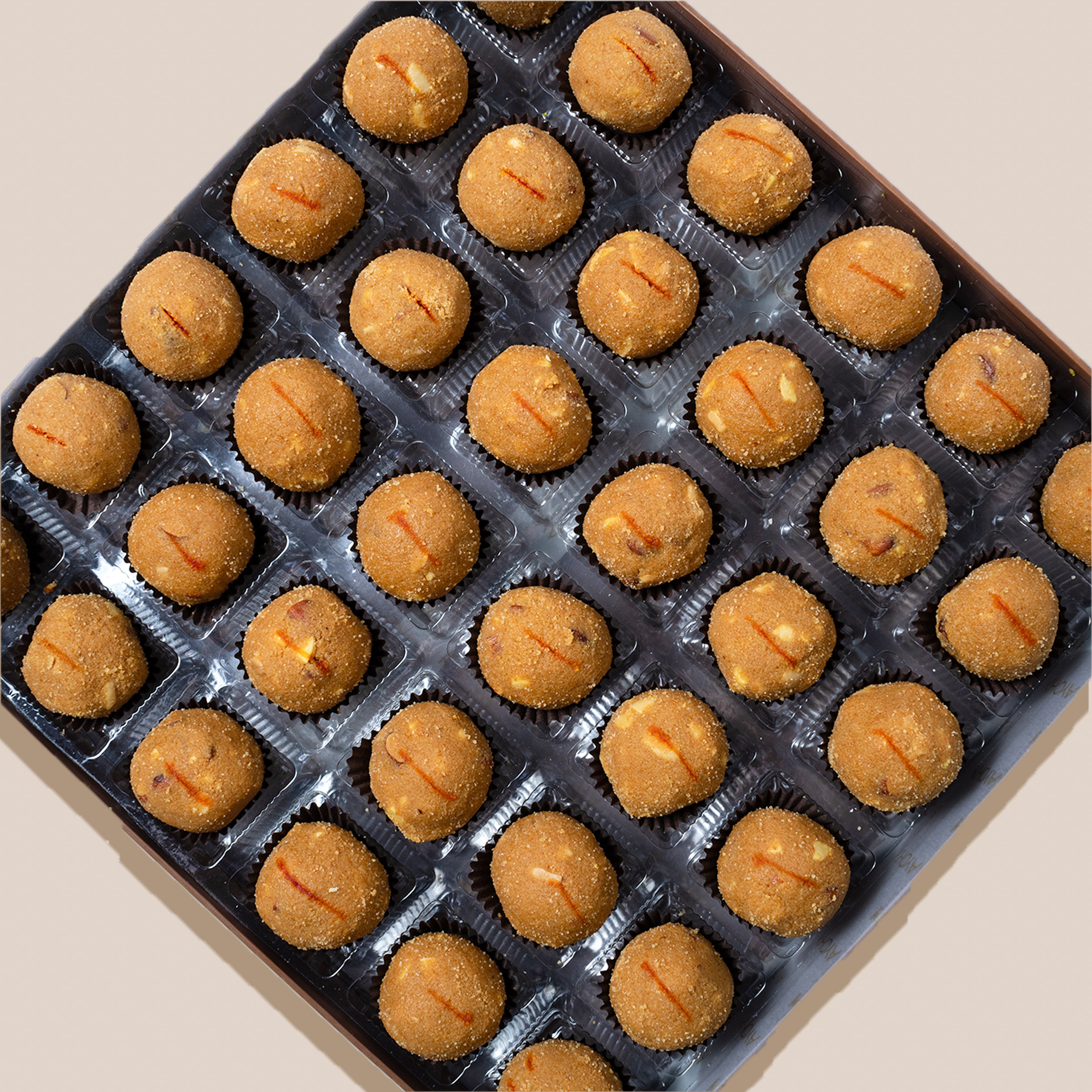 ROASTED BESAN LADOO - DIWALI MITHAI BOX