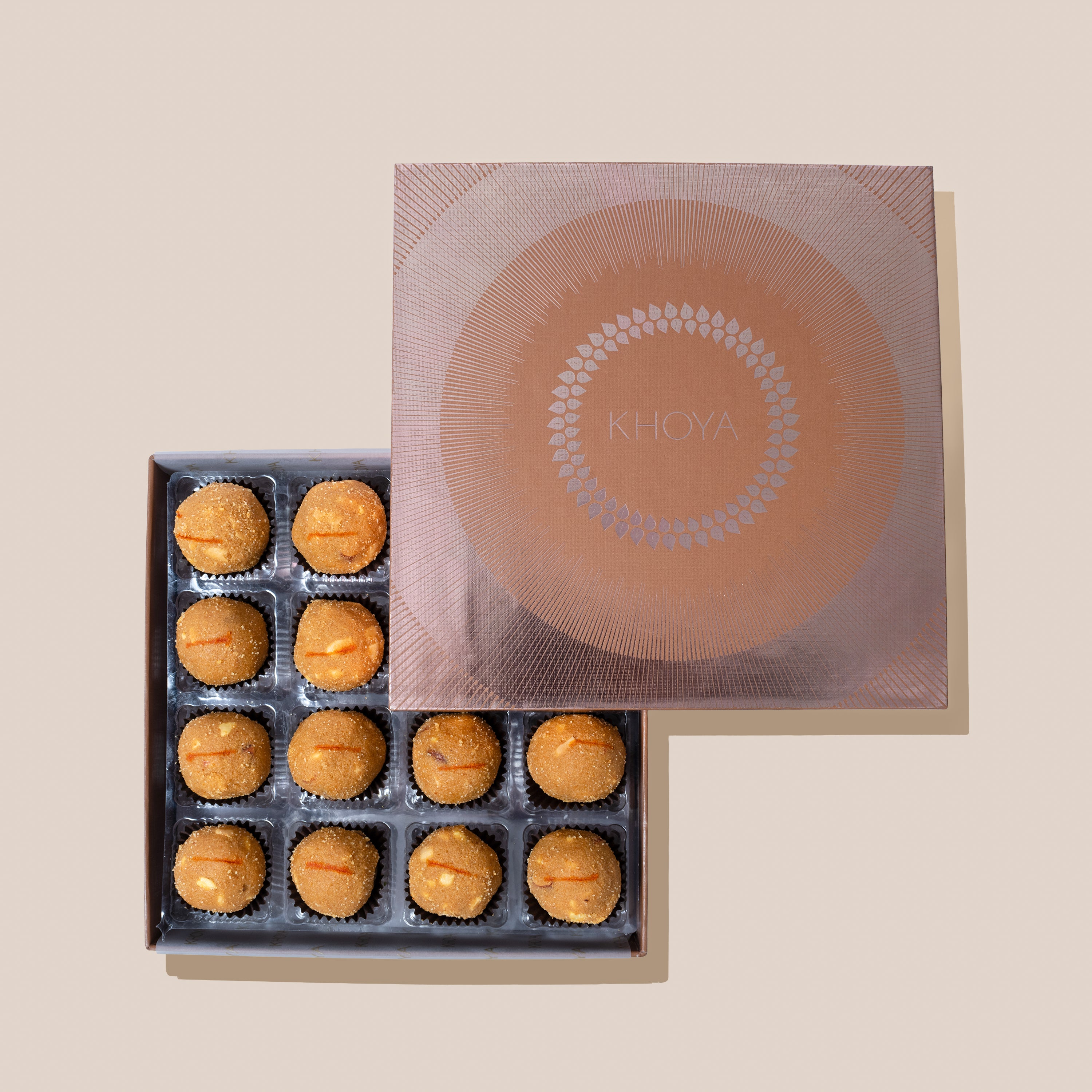 ROASTED BESAN LADOO - DIWALI MITHAI BOX