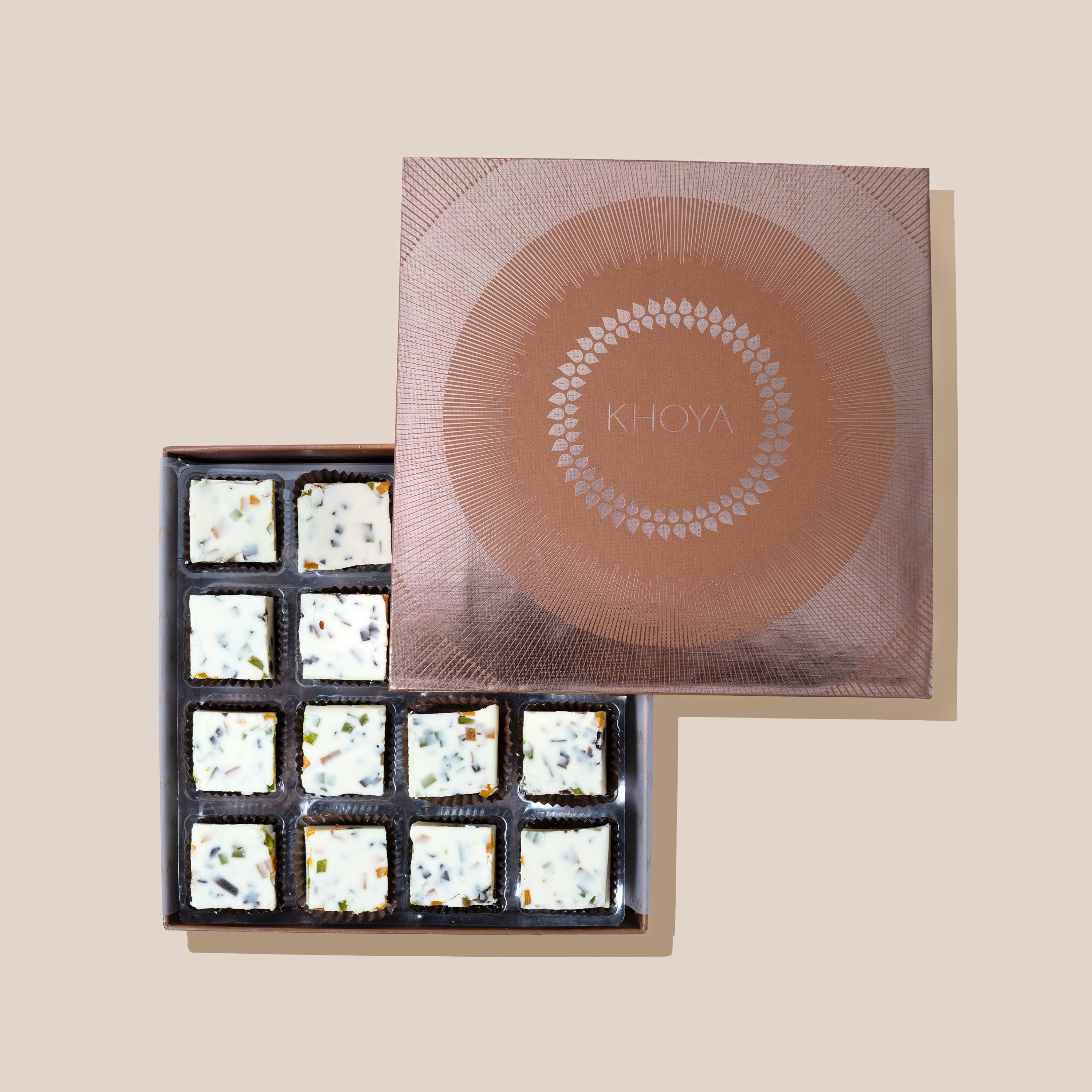 White Chocolate Aam Papad Barfi - Diwali Mithai