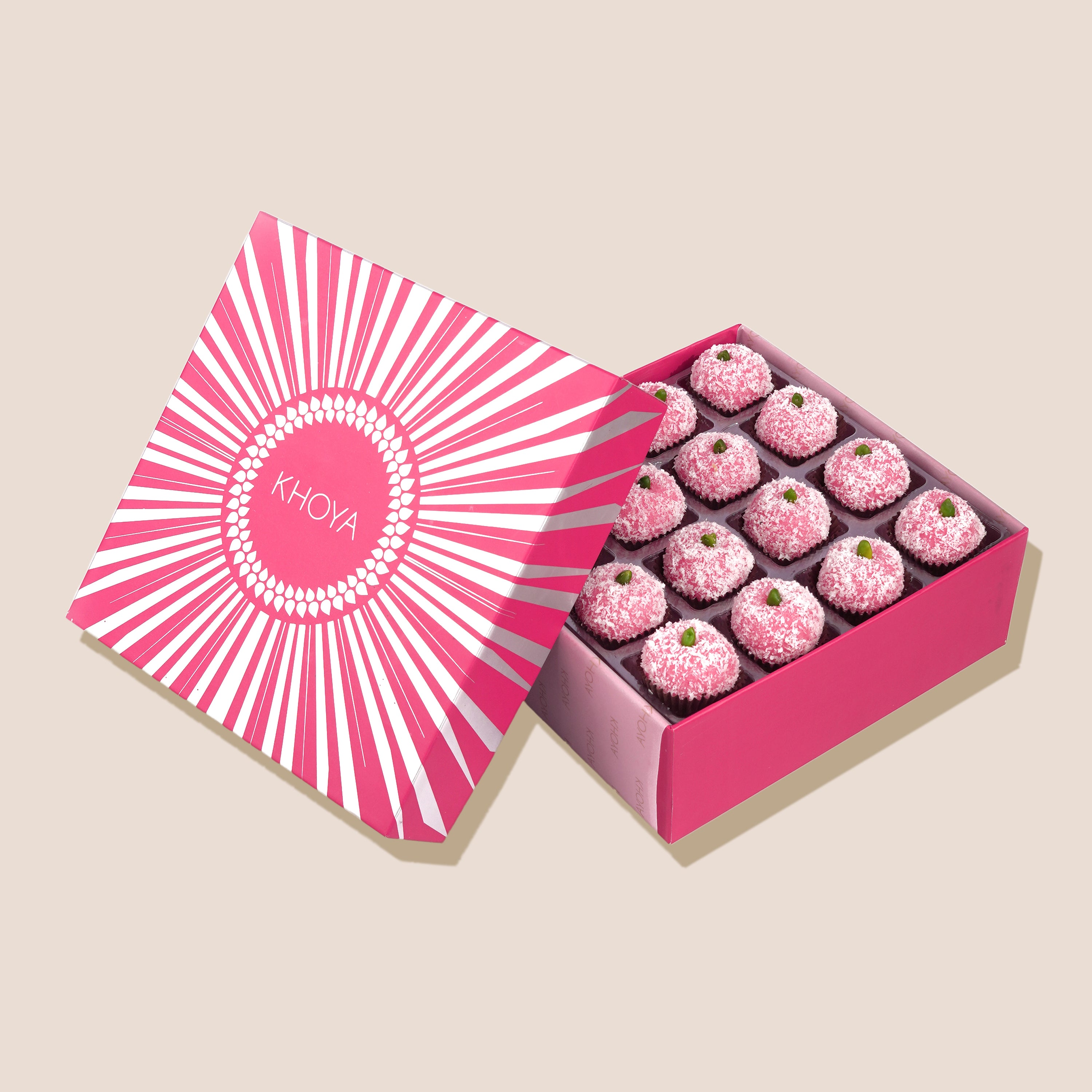 Pink Coconut Ladoo