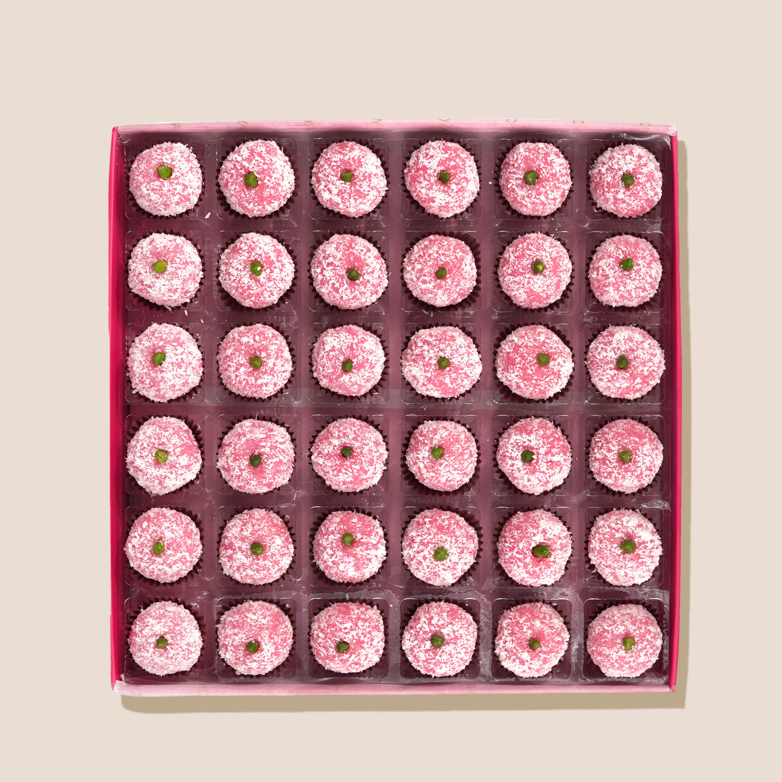 Pink Coconut ladoo