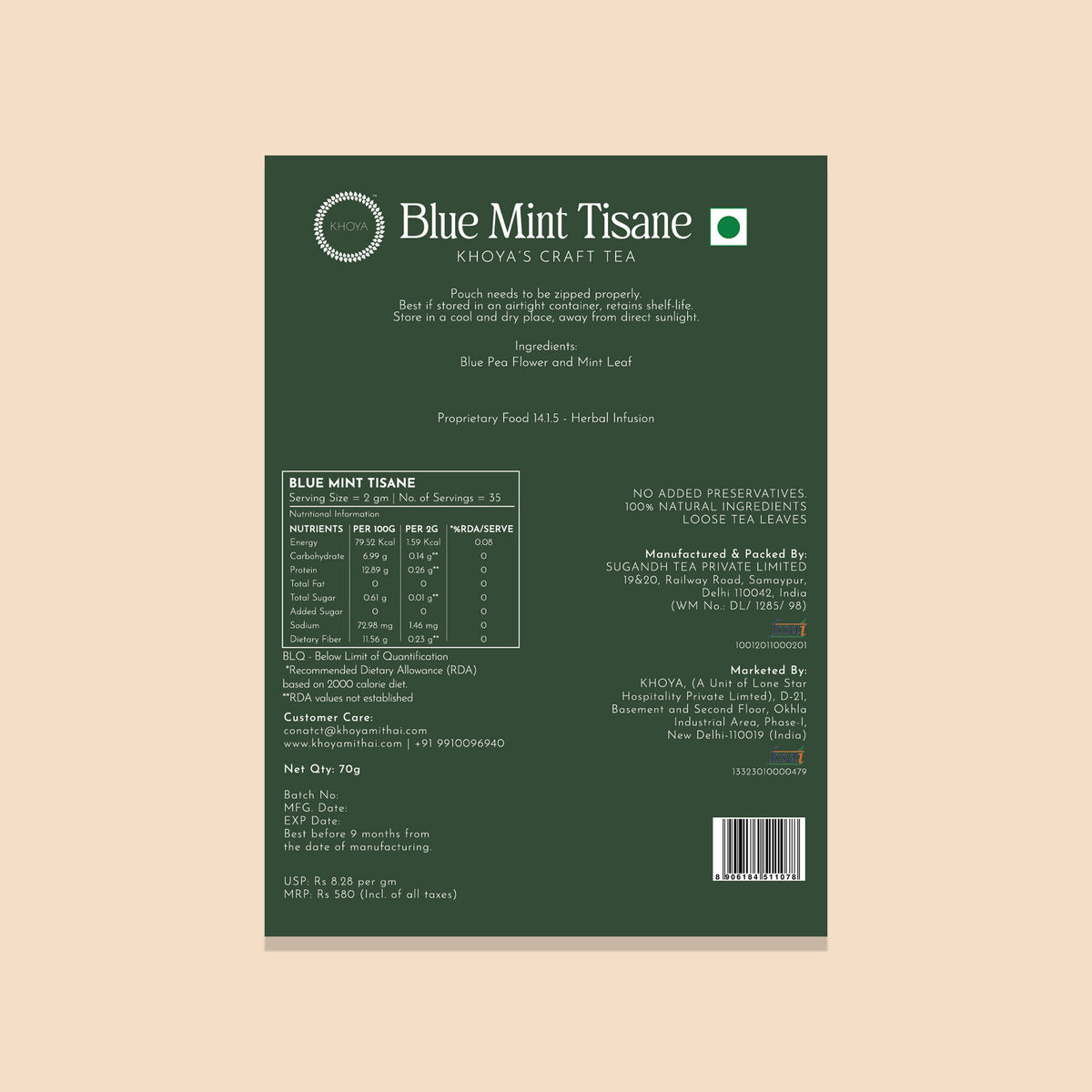 Blue Mint Tisane