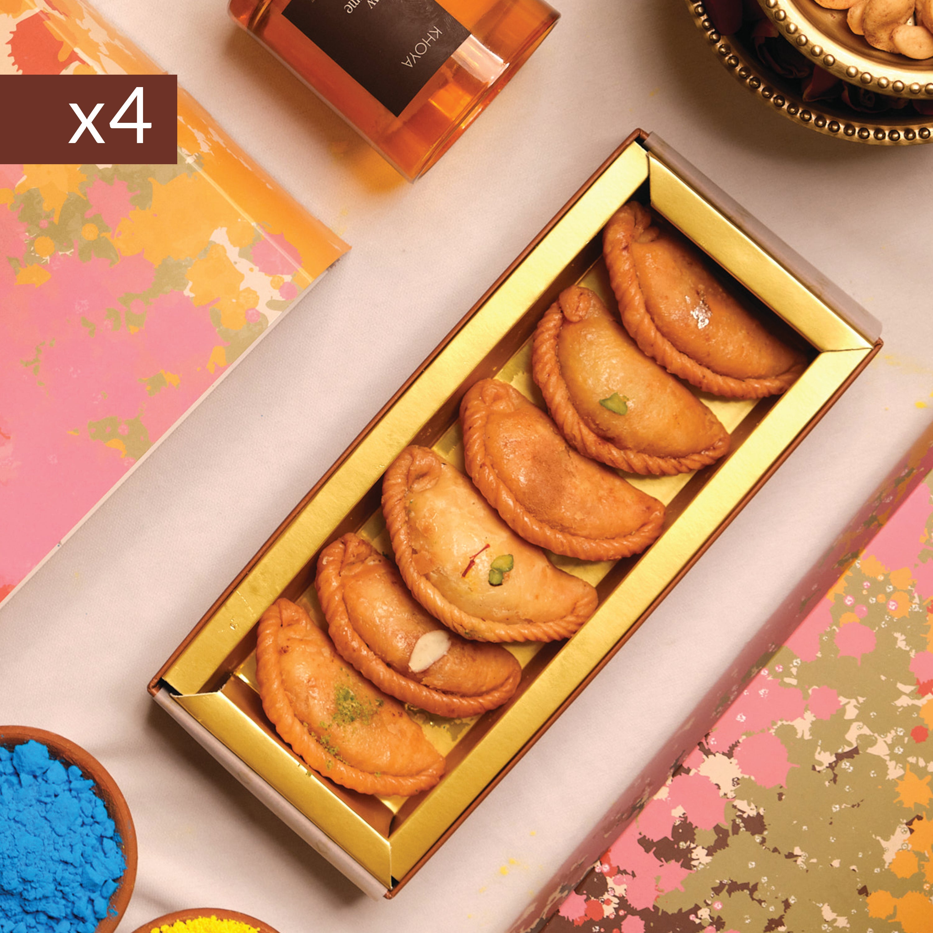 Assorted Gujiya Box of 6 - Super Saver Combo