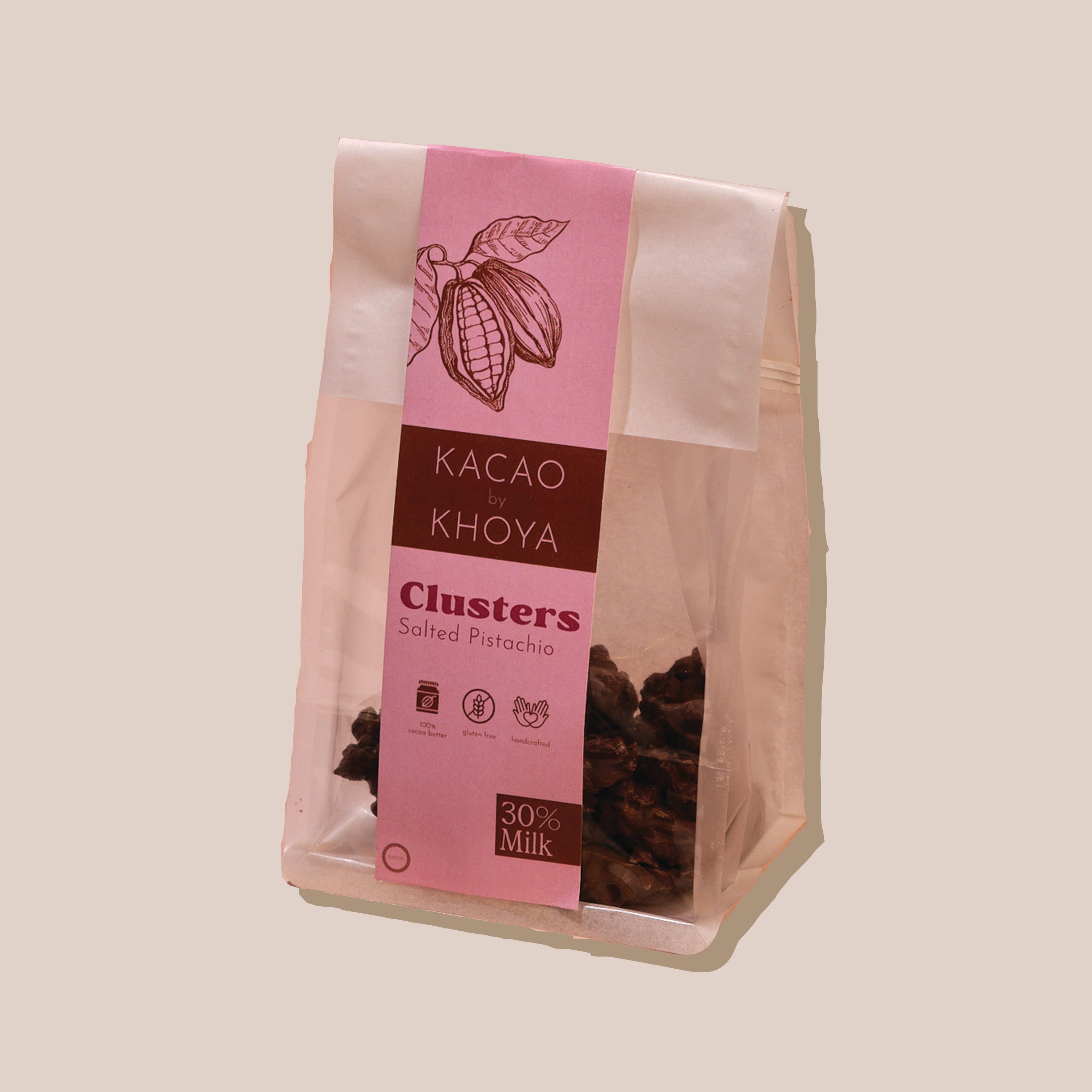 Pistachio Clusters - 30% Milk Chocolate