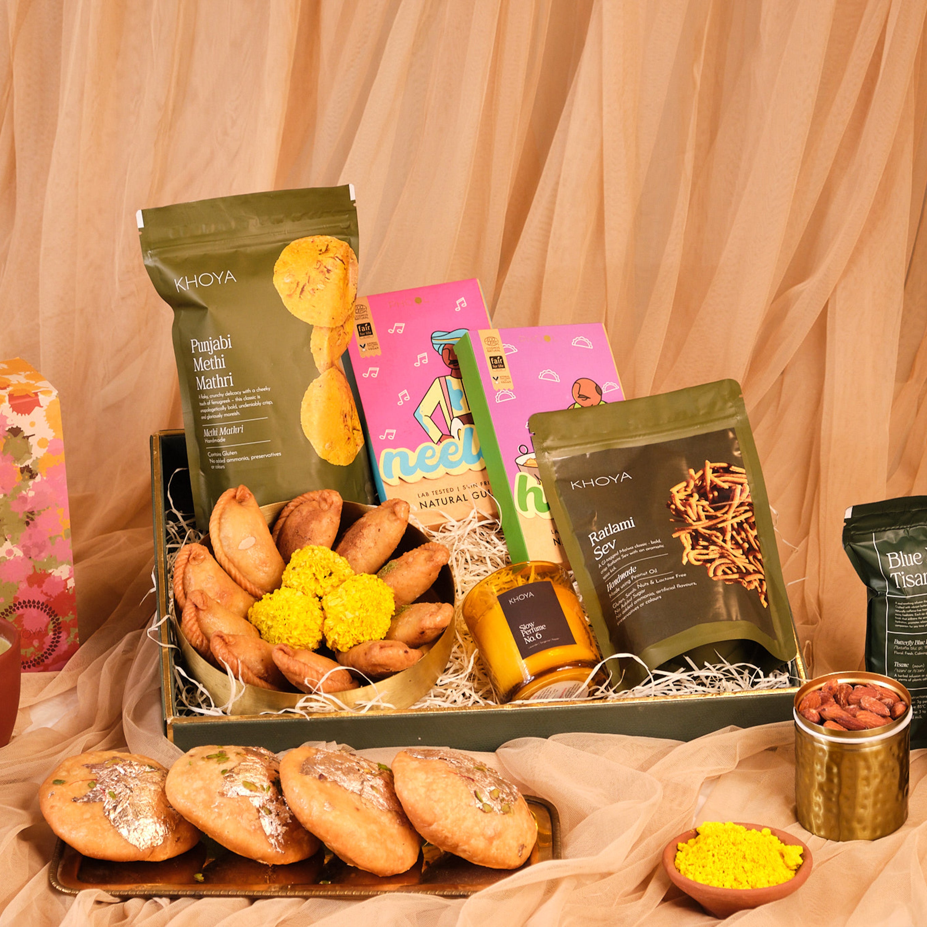 The Vrinda Edition - Holi Luxury Tray Hamper