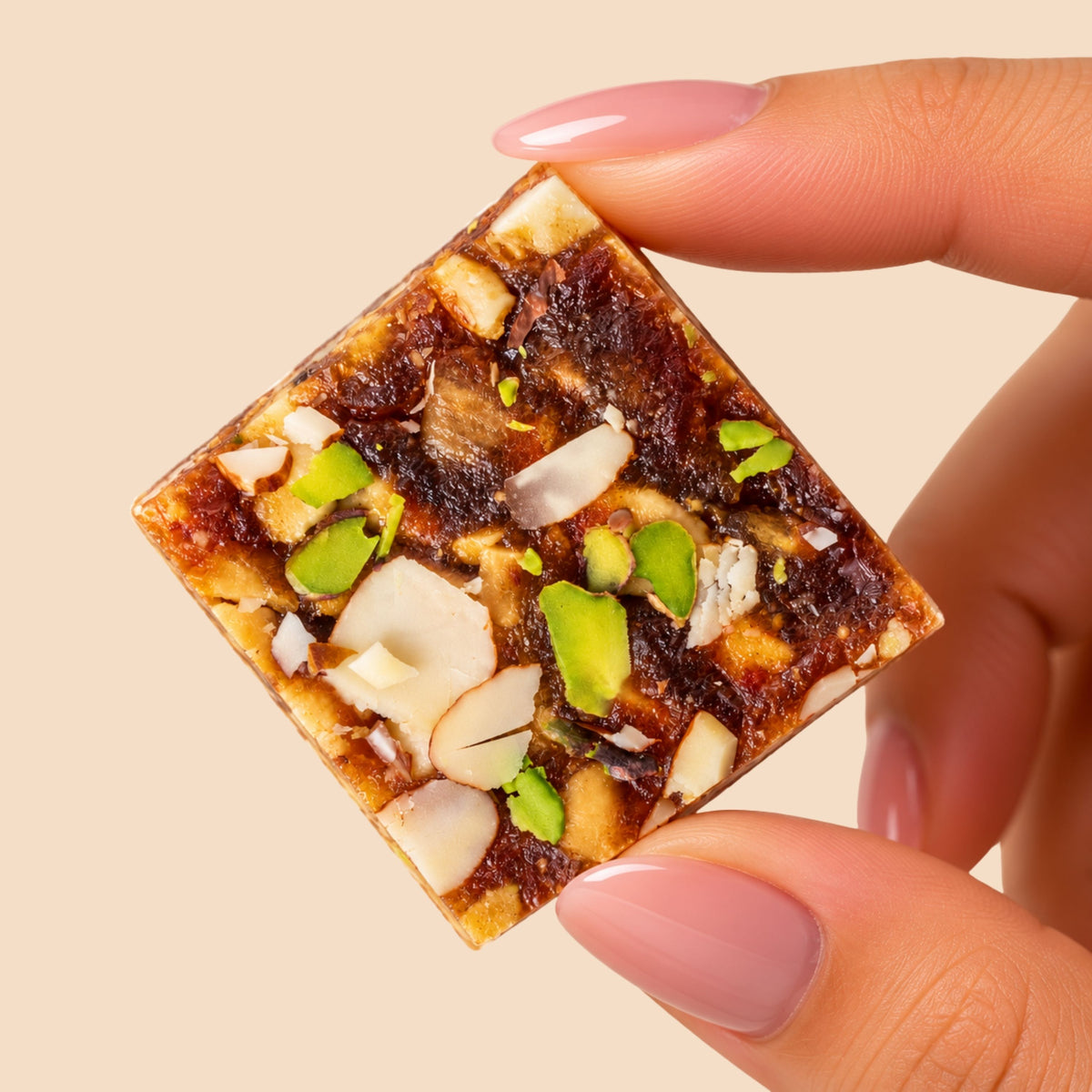 DATE & NUT BARFI - Navratri Special Mithai