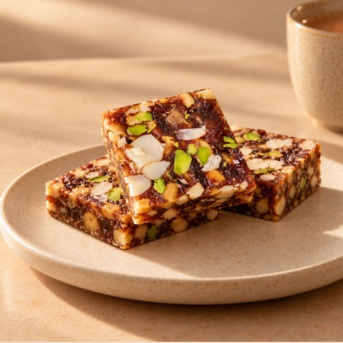 DATE & NUT BARFI - Navratri Special Mithai