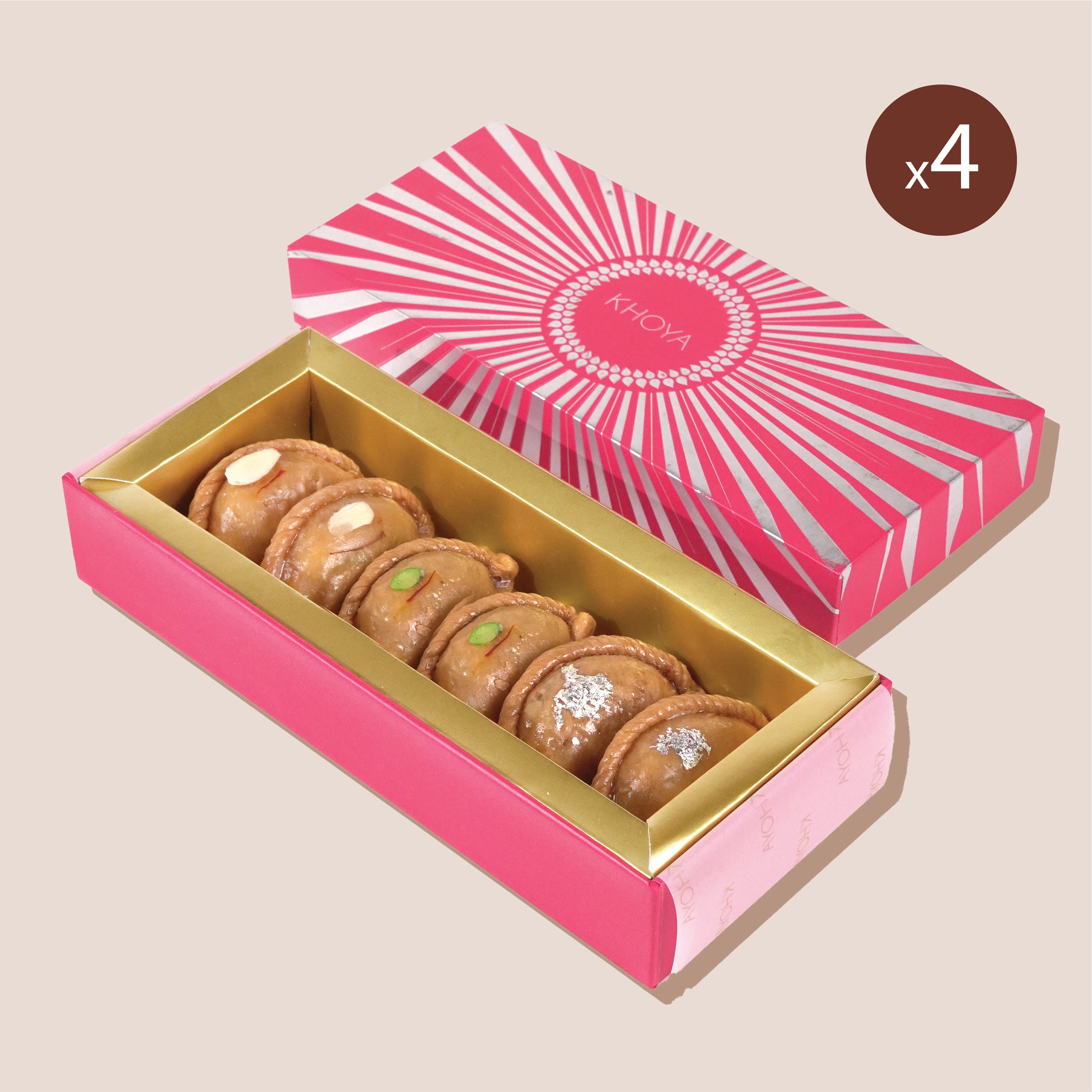 Assorted Gujiya Box of 6 - Super Saver Combo