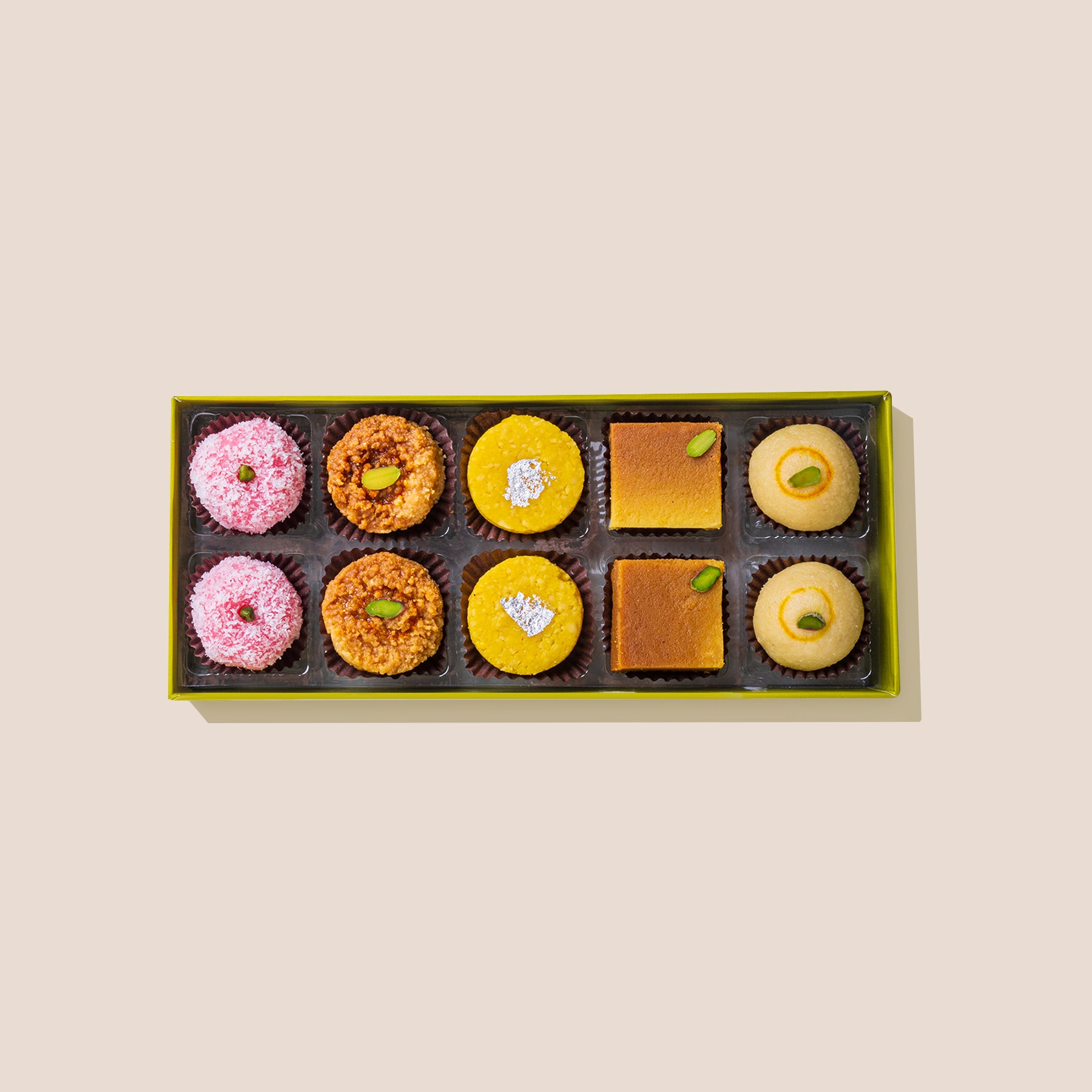 BOX OF 10 - ASSORTED MITHAI