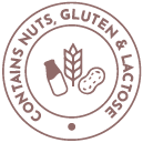 Contains Gluten Lctose