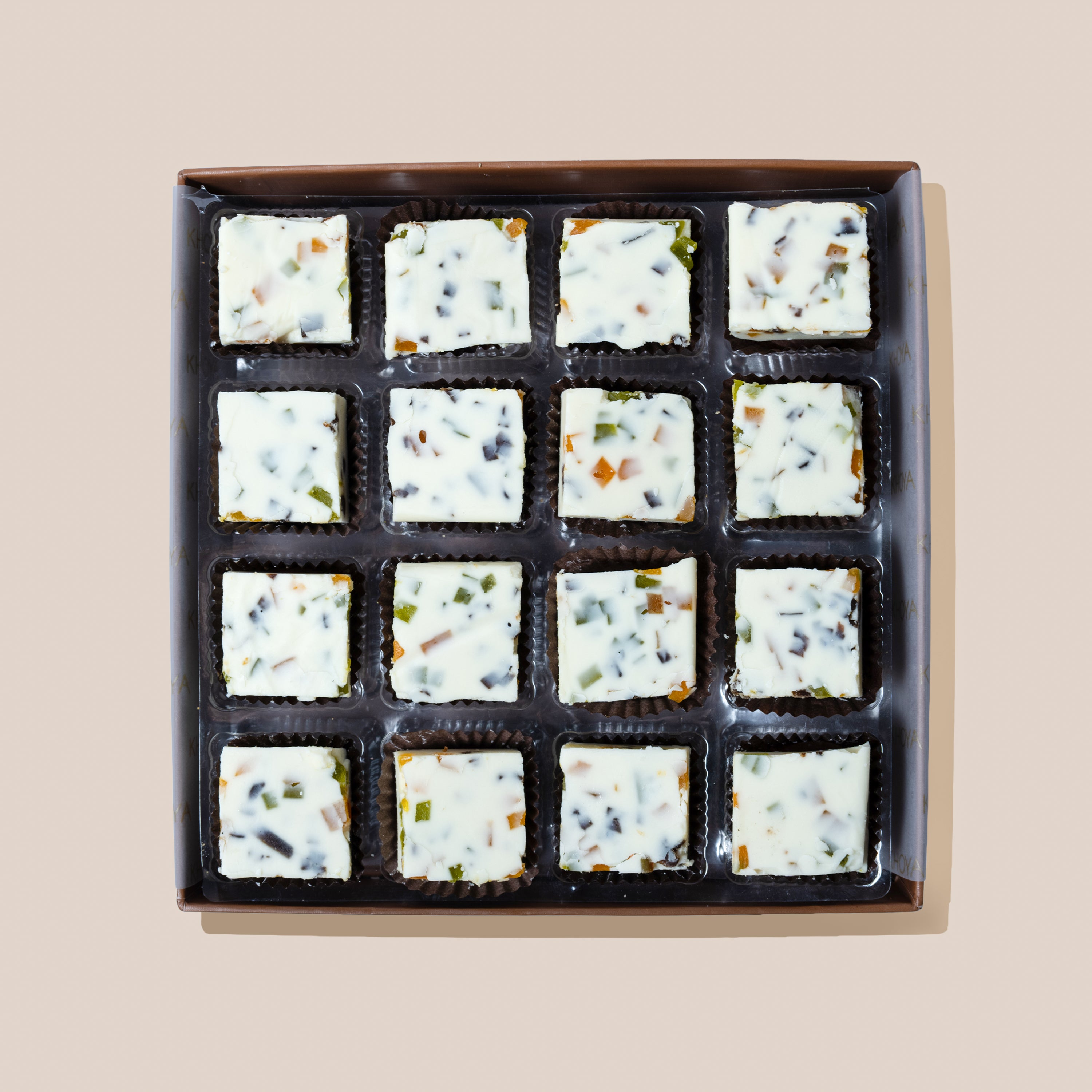 White Chocolate Aam Papad Barfi - Diwali Mithai