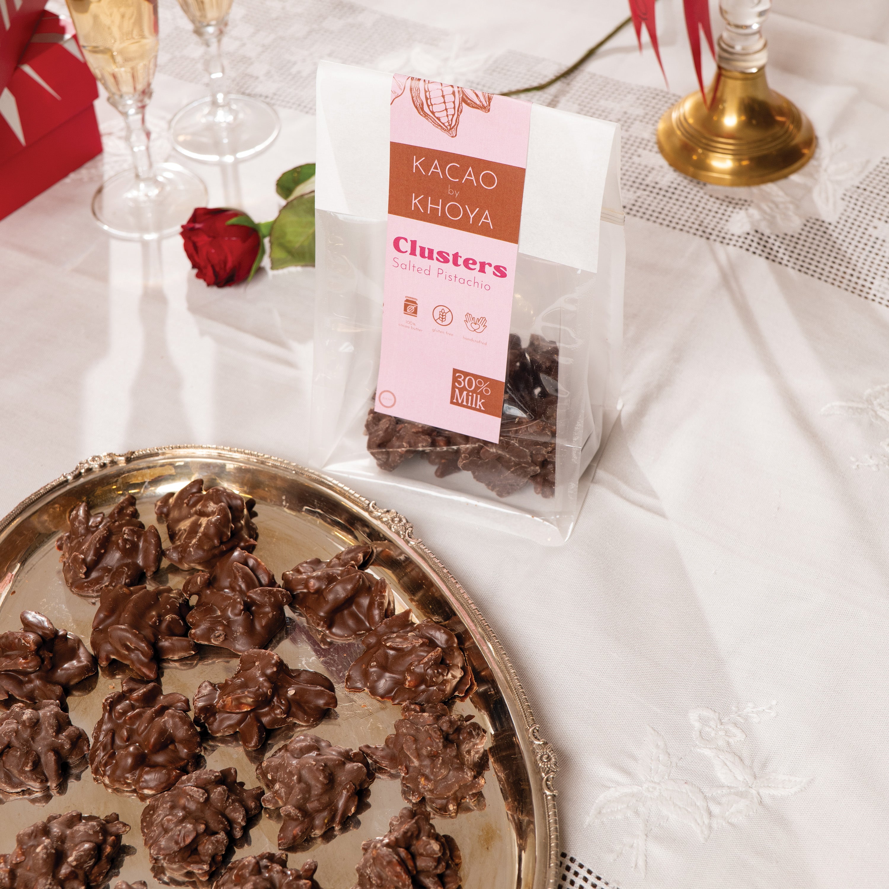 Pistachio Clusters - 30% Milk Chocolate