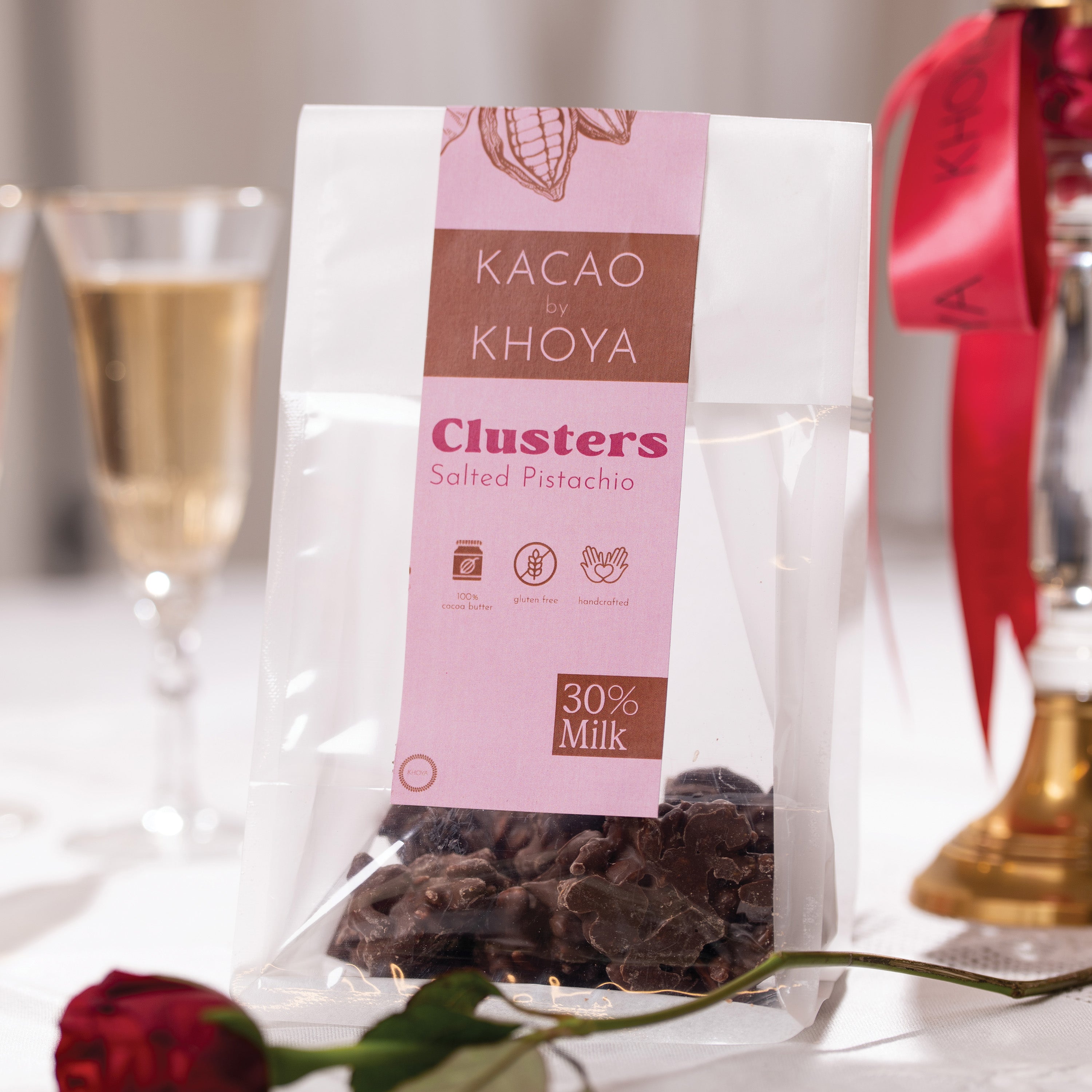 Pistachio Clusters - 30% Milk Chocolate