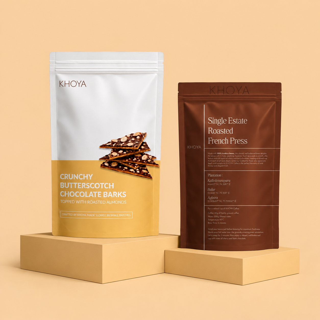 Chocolate Butterscotch Barks + Coffee Combo
