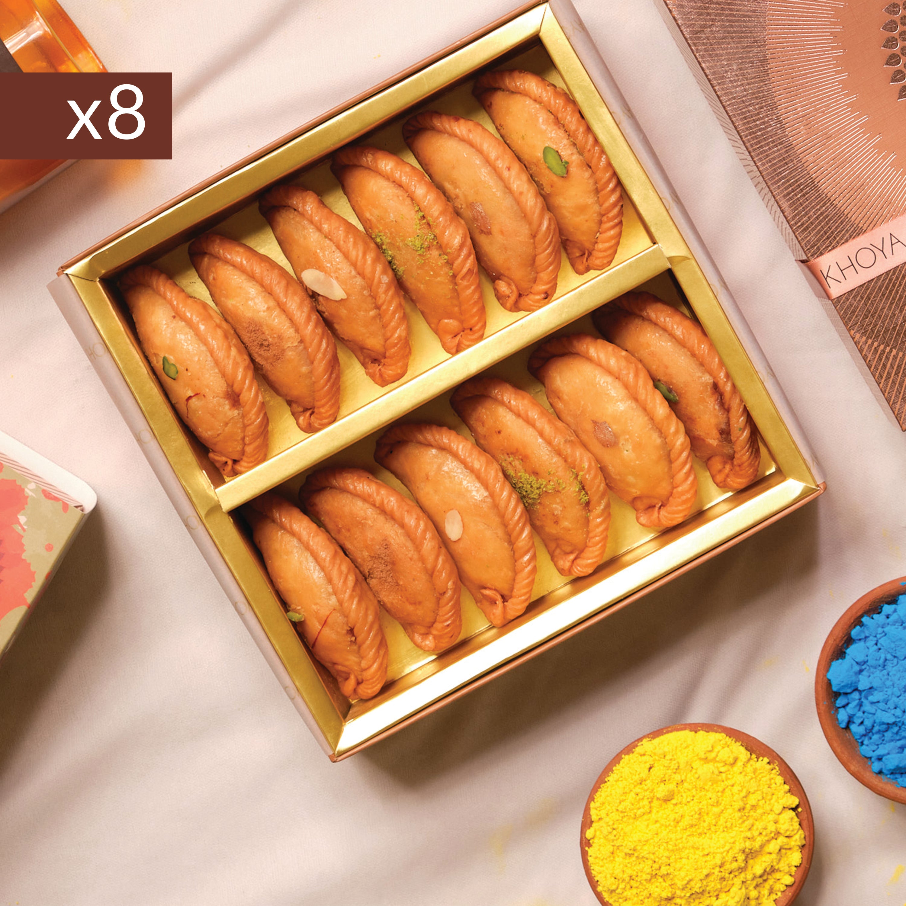 Assorted Gujiya Box of 12 - Super Saver Combo