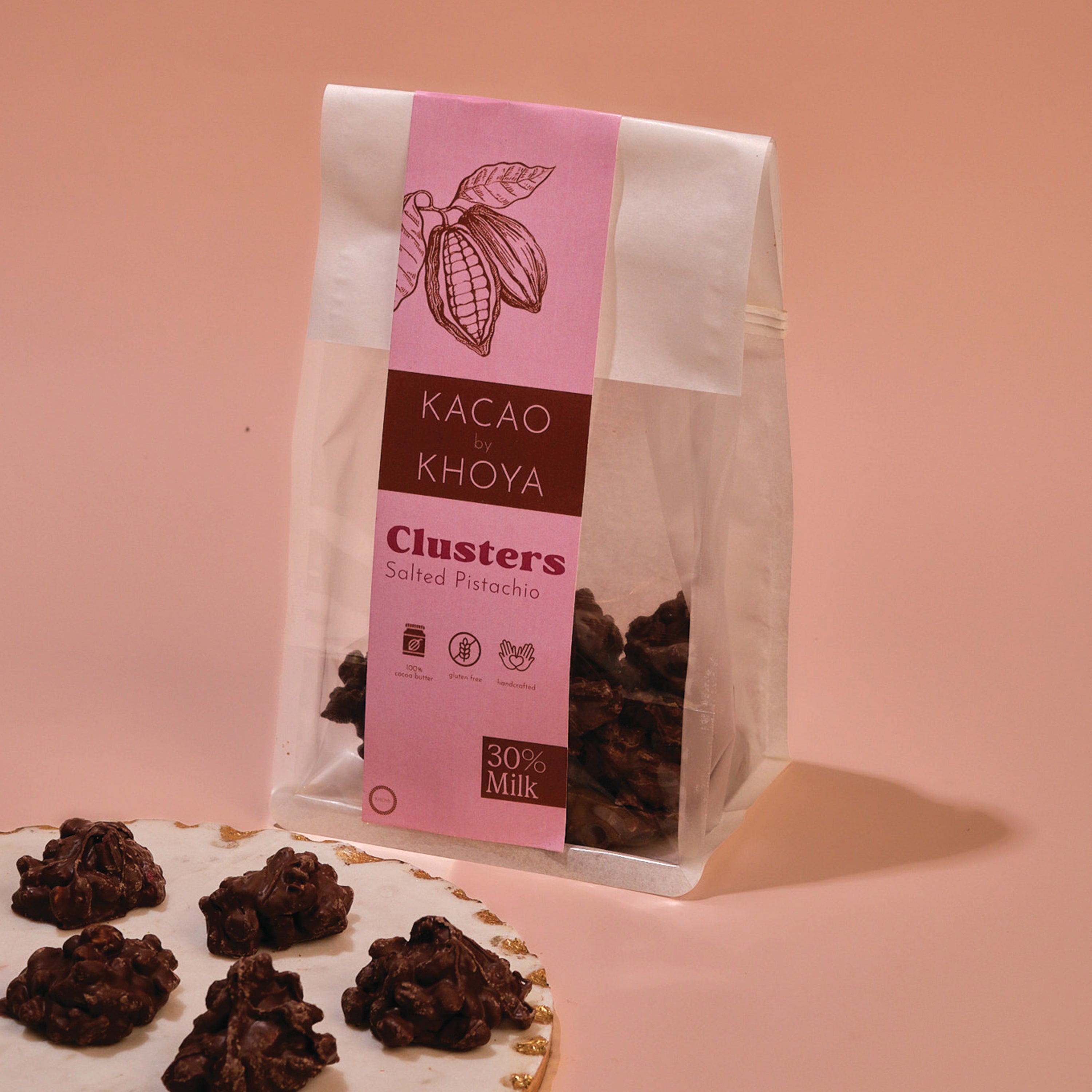 Pistachio Clusters - 30% Milk Chocolate