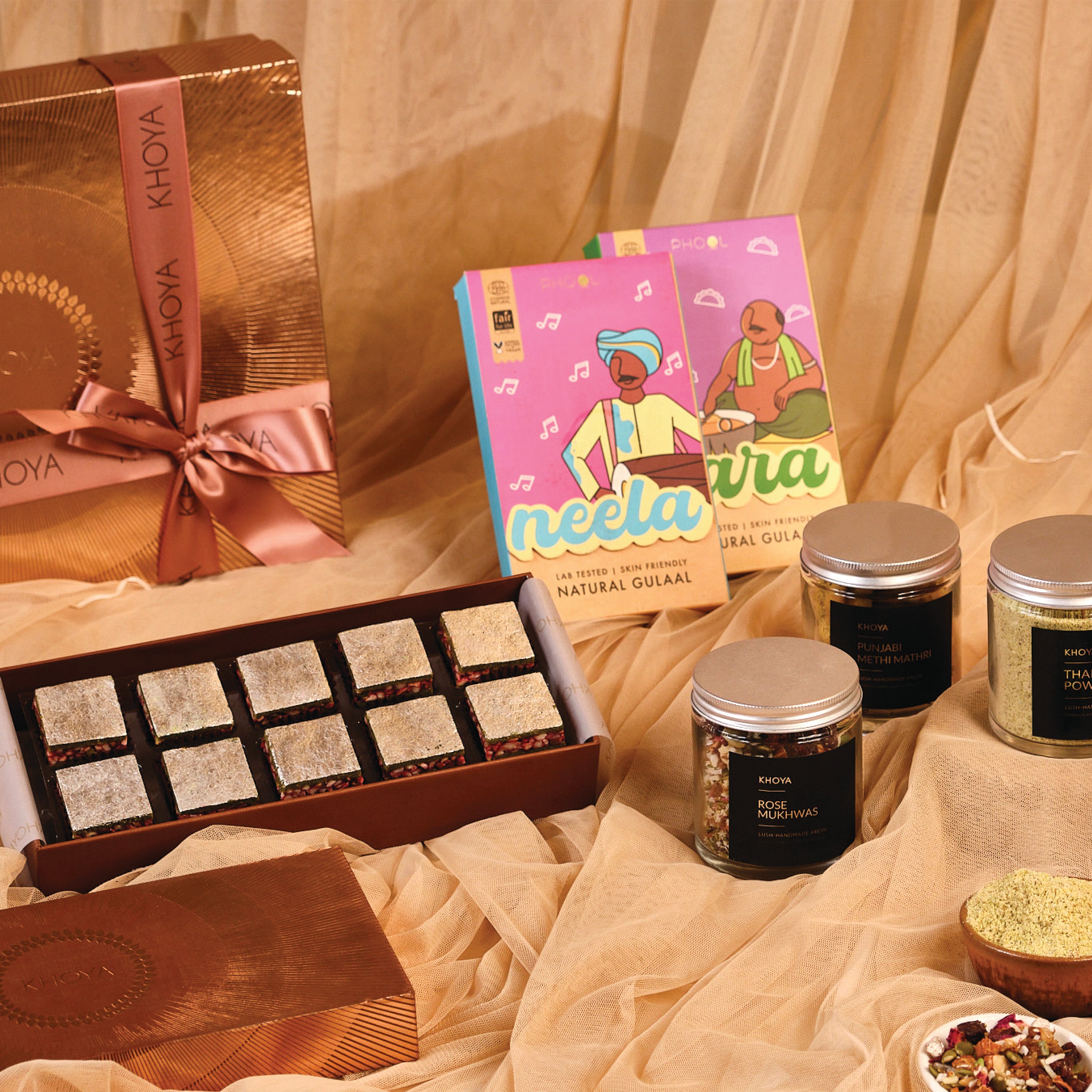 Rose Radiance - Medium Holi Gift Hamper